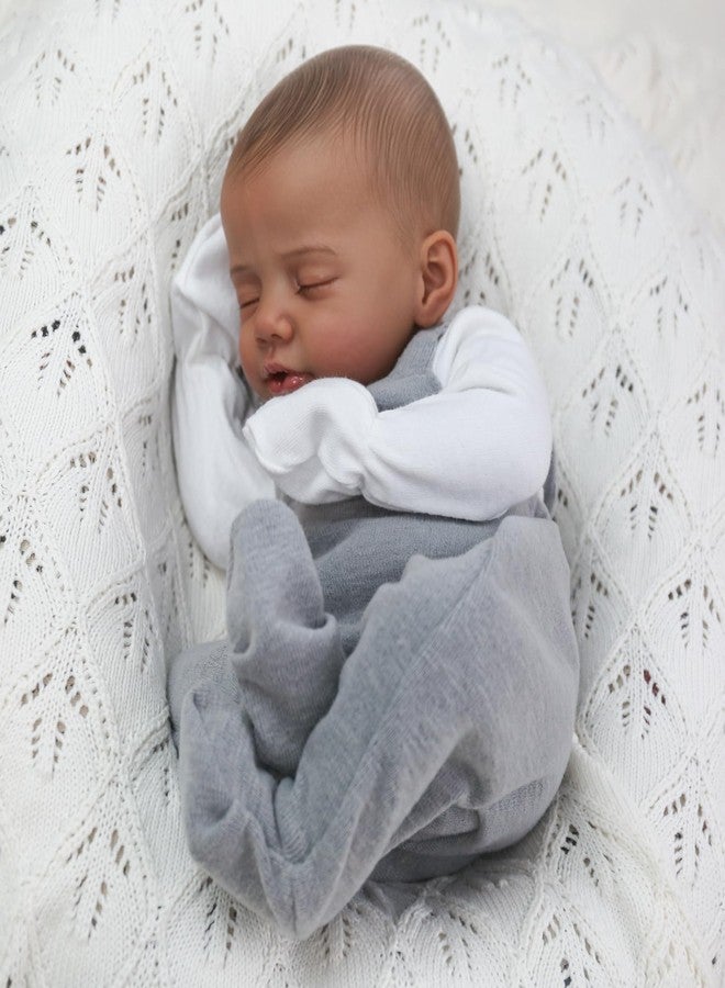 CHAREX Realistic Reborn Baby Dolls Black - 18 Inch Real Life Baby Doll African American Real Baby Boy, Lifelike Newborn Baby Doll Poseable Soft Body, Gift Set with Accessories for Kids Aged 3+ - Image 2